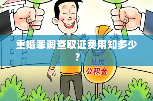 福清重婚罪调查取证费用知多少？