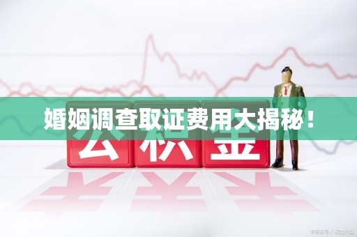 福清婚姻调查取证费用大揭秘！